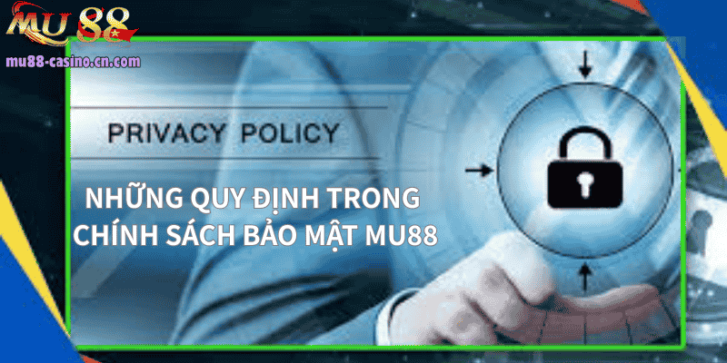 Những Quy Định Trong Chính Sách Bảo Mật Mu88